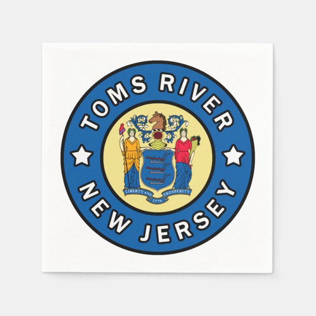 Toms River New Jersey Napkins (Front)