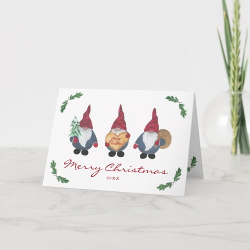 Tomten Christmas Folded Card