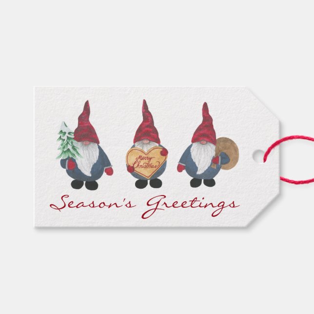 Tomten Gift Tags (Front (Horizontal))