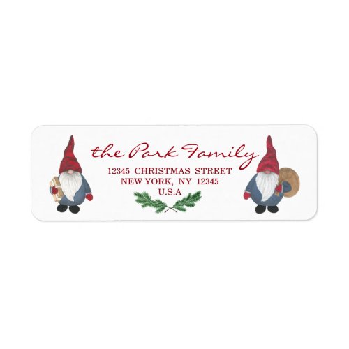 Tomten Return Address Labels