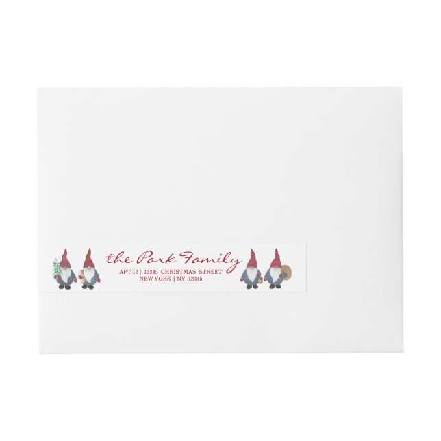 Tomten Wraparound Address Labels (Front)