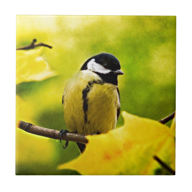 Tomtit - Dressed To The Season Ceramic Tile (Front)