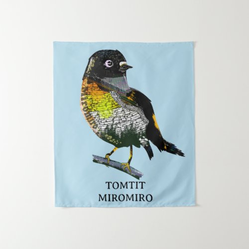Tomtit Miromiro Tapestry