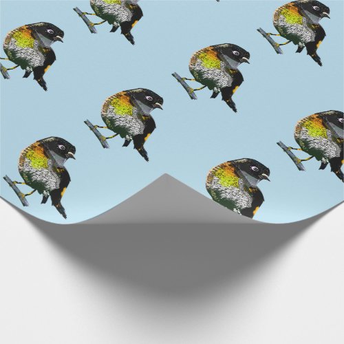 Tomtit Miromiro Wrapping Paper