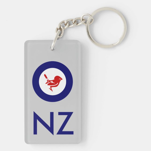 Tomtit roundel | New Zealand Bird Keychain (Back)