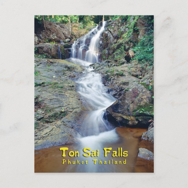 Ton Sai Waterfall, Phuket, Thailand Postcard (Front)