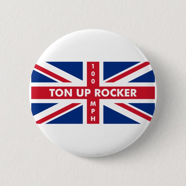 Ton Up Rocker Button (Front)