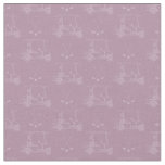 Tonal Golf Carts &amp; Clubs on Light Gray Magenta Fabric