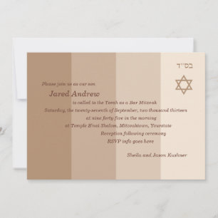 Tonal Sand Bar Mitzvah Invitation