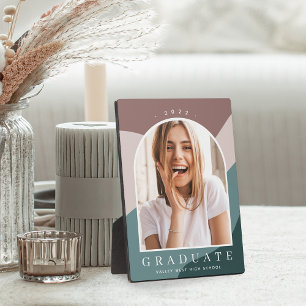 Tonal Stripes Graduation Keepsake Photo Plaque