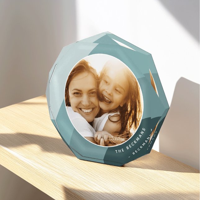 Tonal Stripes Personalized Photo Block (Creator Uploaded)