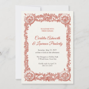 Tondo Plaquette Wedding Invitation