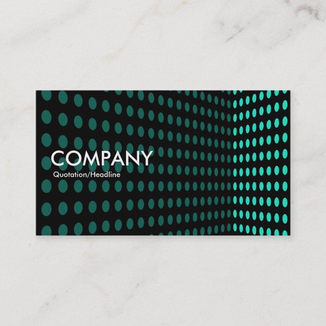 Tone Corner - Aqua Business Card (Front)