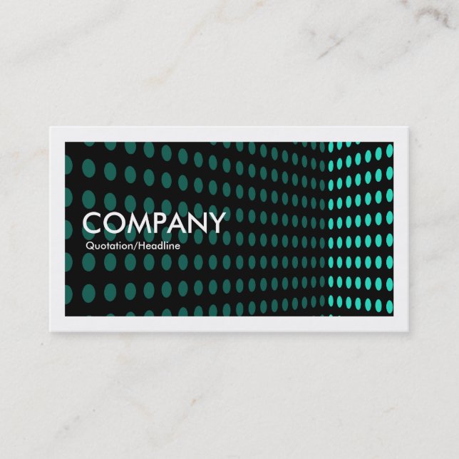 Tone Corner II - Aqua Business Card (Front)