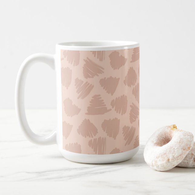 Tone-on-Tone Autumn Blender Woodland Texture Coffee Mug (With Donut)