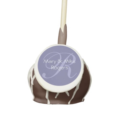 Tone on Tone Monogram Cake Pops