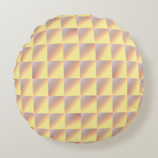 Tone-on-tone squares. round pillow