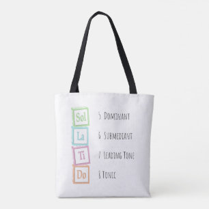 Tones of the Scale Solfeggio Musical Baby Blocks Tote Bag