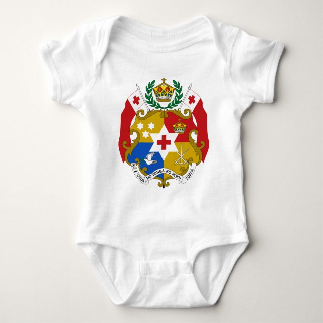 Tonga Coat of Arms Baby Bodysuit (Front)