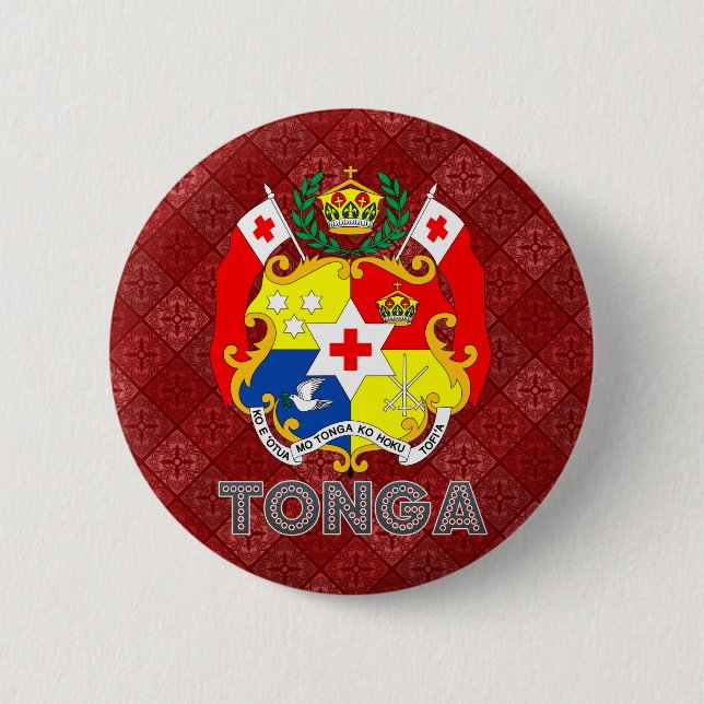 Tonga Coat of Arms Button (Front)