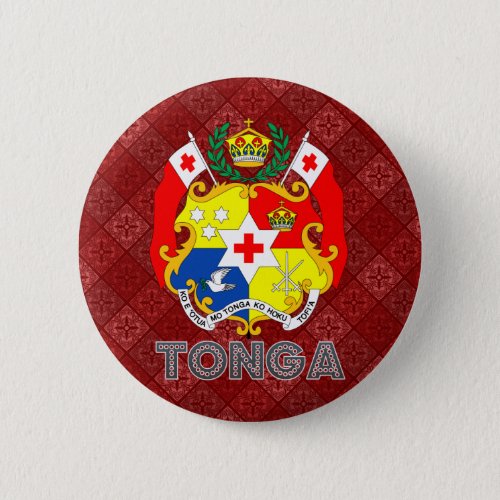 Tonga Coat of Arms Button