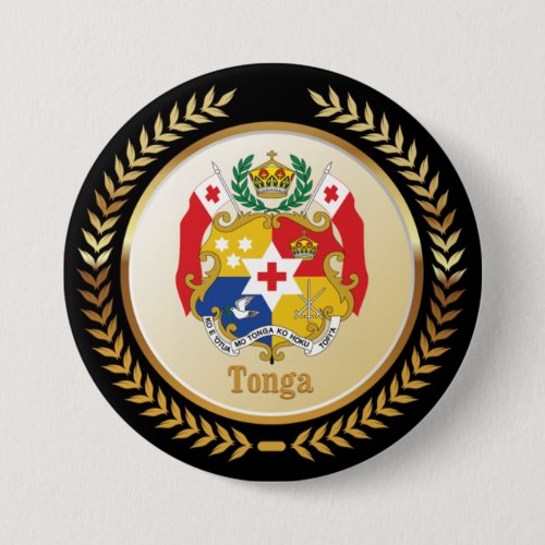 Tonga Coat Of Arms Button