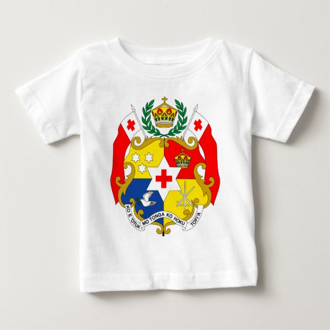 Tonga Coat of Arms detail Baby T-Shirt (Front)