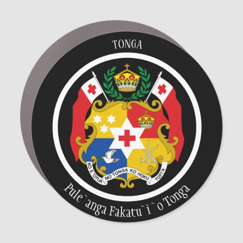 Tonga Coat of Arms Patriotic Car Magnet