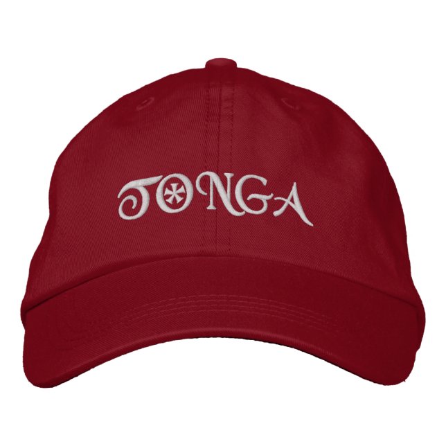 Tonga Embroidered Baseball Hat (Front)