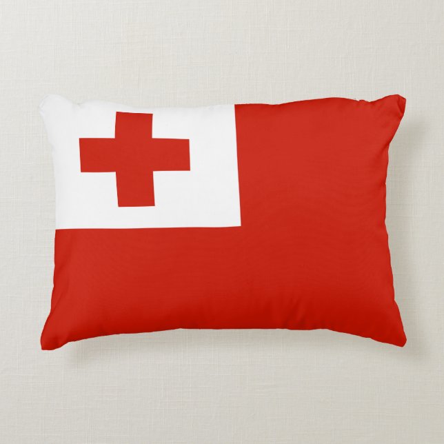 Tonga flag accent pillow (Front)