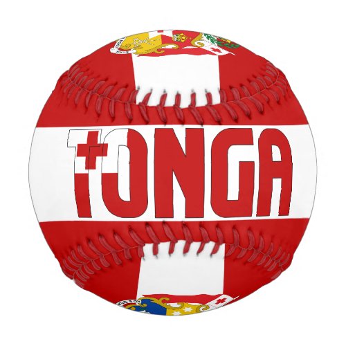 Tonga Flag and Coat of Arms Patriotic Baseball
