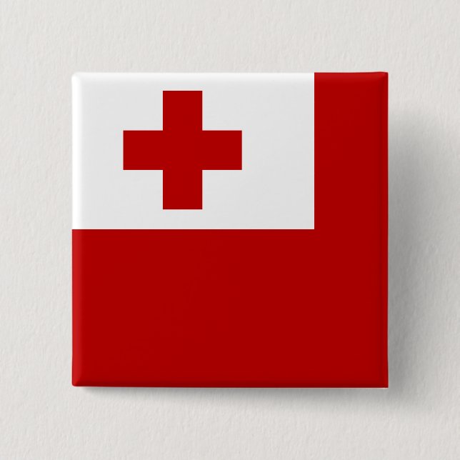 Tonga Flag Button (Front)