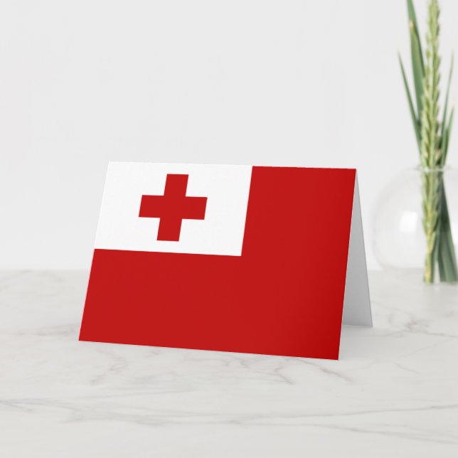 tonga flag card (Front)