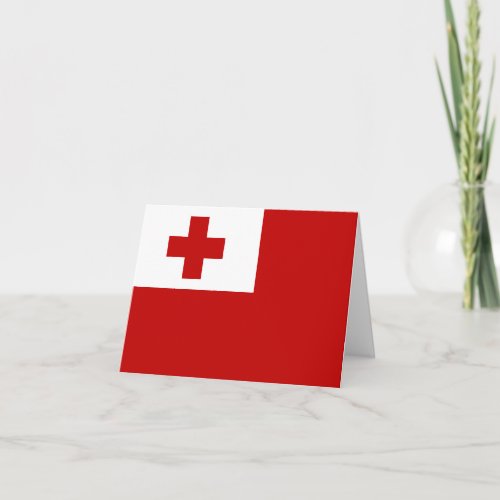 Tonga Flag Card