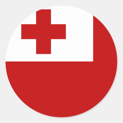 Tonga Flag Classic Round Sticker