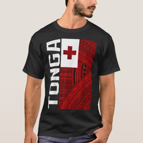 Tonga flag design t_shirts
