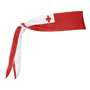 Tonga Flag Elegant Patriotic Tie Headband