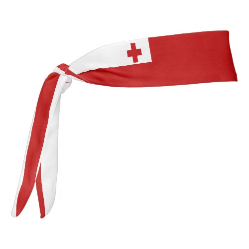 Tonga Flag Elegant Patriotic Tie Headband