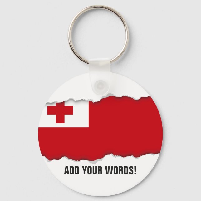 Tonga Flag Keychain (Front)