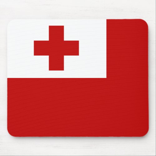 Tonga Flag Mouse Pad