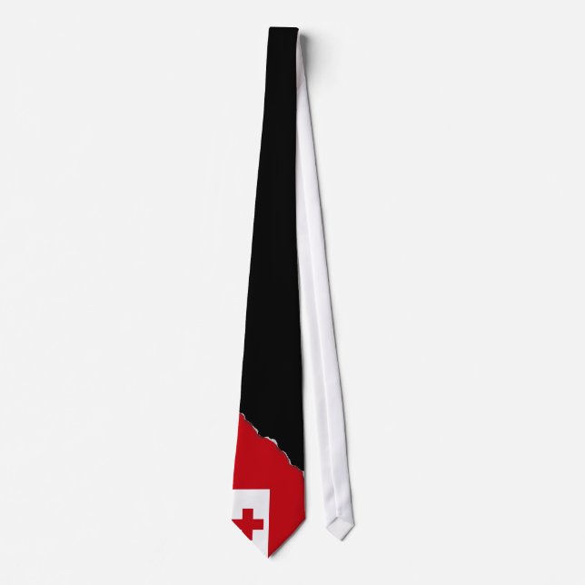 Tonga Flag Neck Tie (Front)