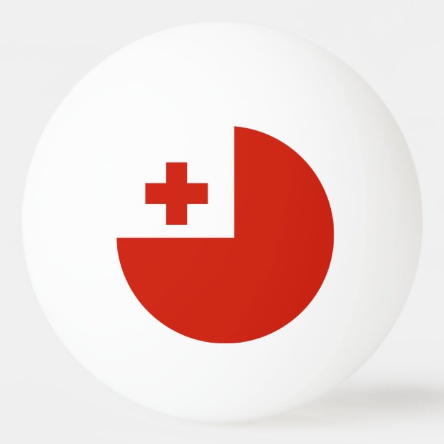 Tonga flag ping pong ball (Front)