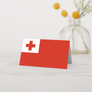 Tonga flag place card