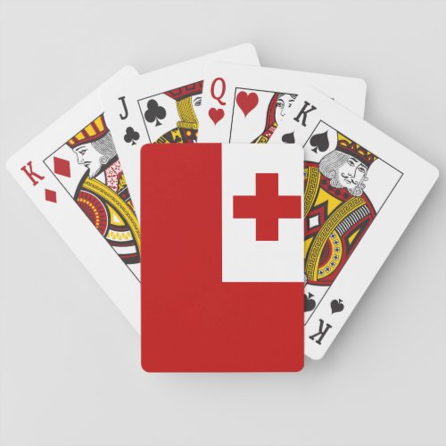 Tonga Flag Poker Cards