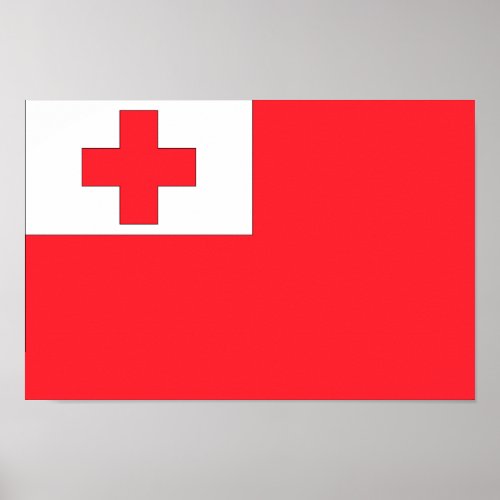 Tonga Flag Poster