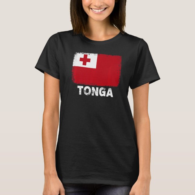 Tonga Flag  Support Tonga People Women Men T-Shirt (Front)