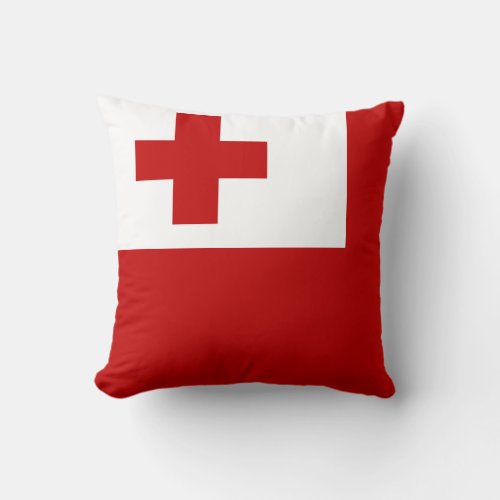 Tonga Flag Throw Pillow