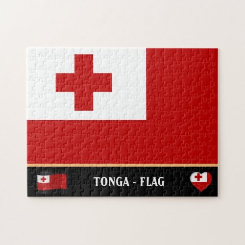 Tonga Flag  Tongan country  Tonga Jigsaw Puzzle