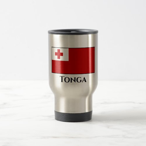 Tonga Flag Travel Mug
