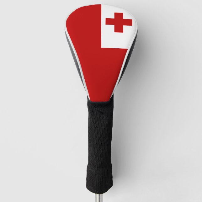 Tonga Island Flag Red Cross Golf Head Cover (Front)